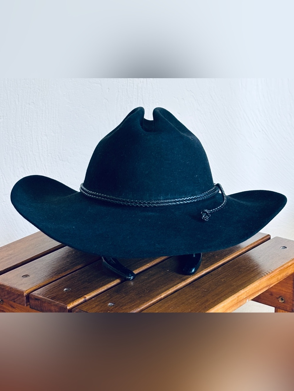 Vintage Stetson Four X Beaver Felt Carson Cowboy Hat - size 6 7/8